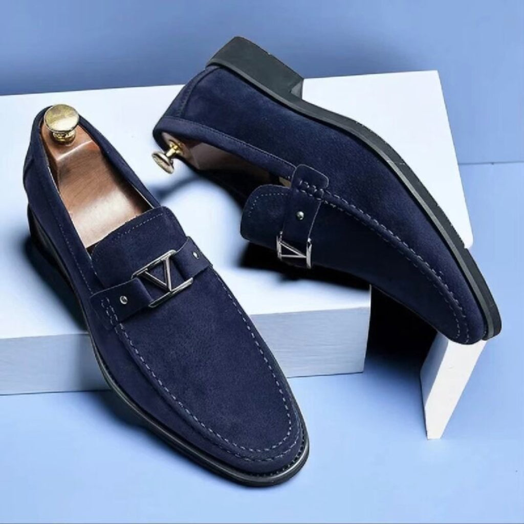Men's Loafers Slip-On Suede Round Toe | Casual Loafers - Image 1