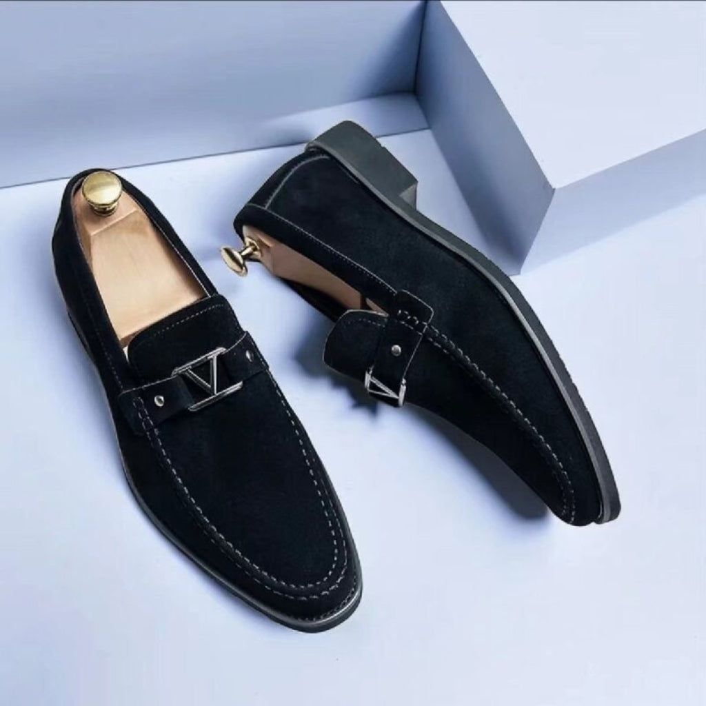 Men's Loafers Slip-On Suede Round Toe | Casual Loafers - Image 2