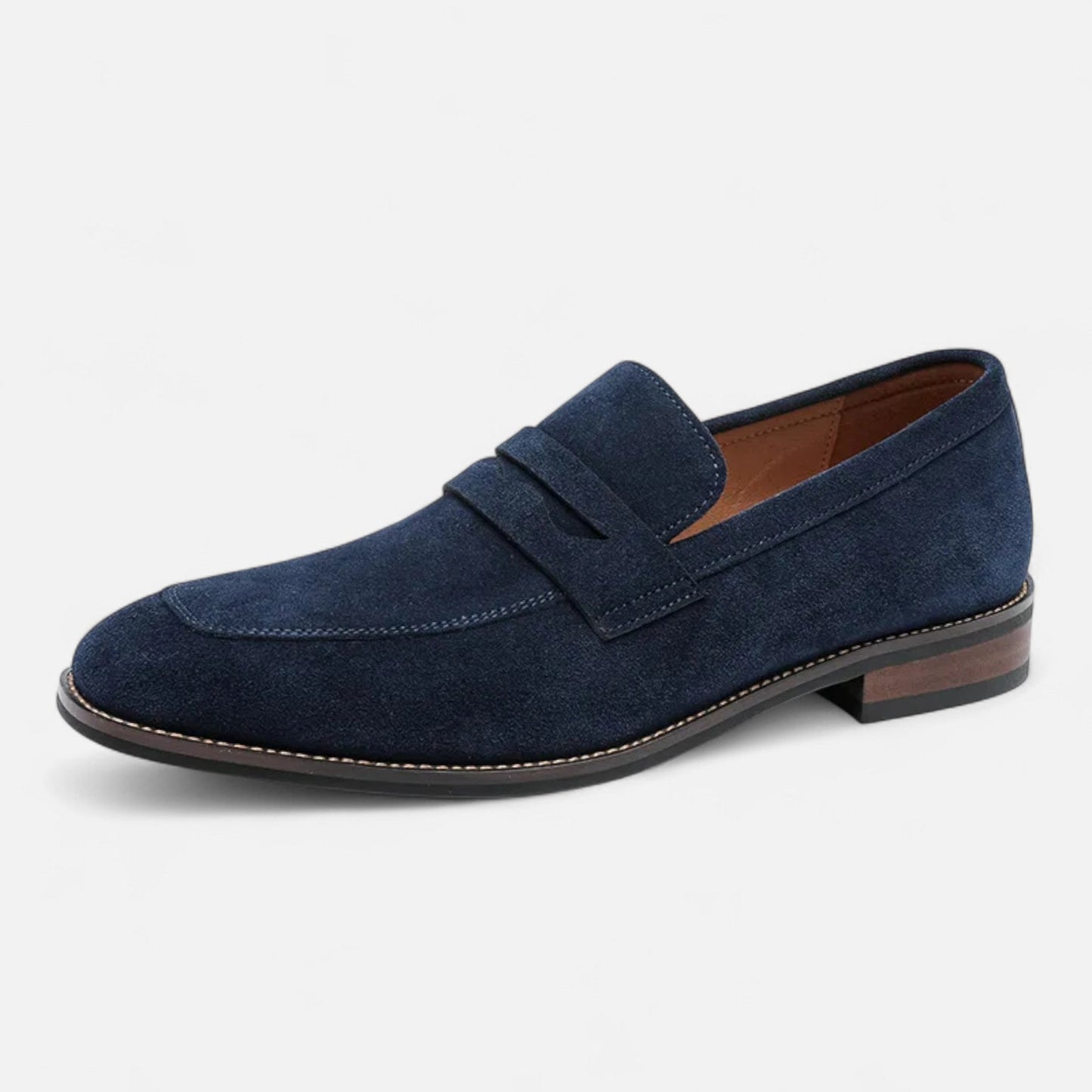 Men's Penny Suede Loafers | Dress Loafers - Image 2
