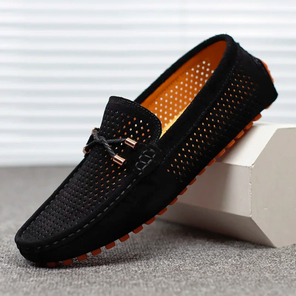 Men's Perforated Loafers Driving | Slip-On - Image 10