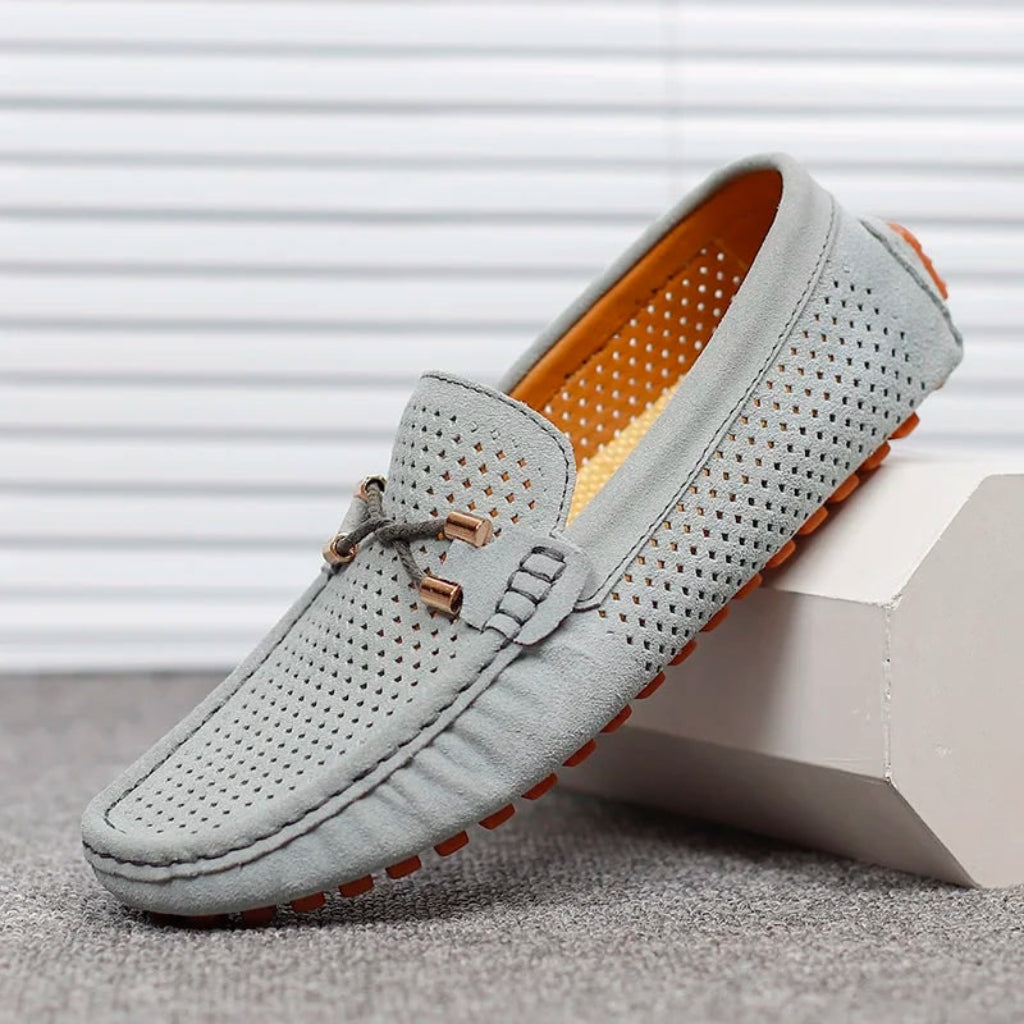 Men's Perforated Loafers Driving | Slip-On - Image 11