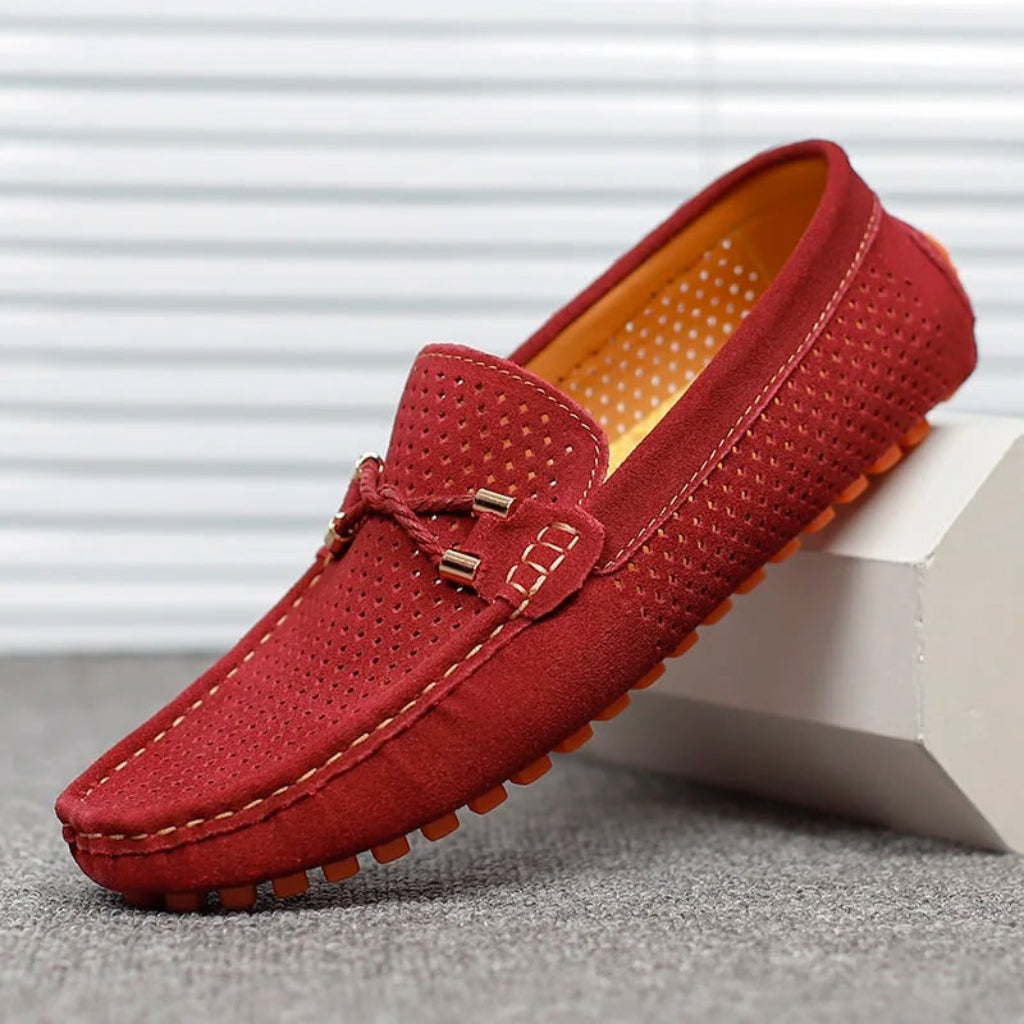 Men's Perforated Loafers Driving | Slip-On - Image 12