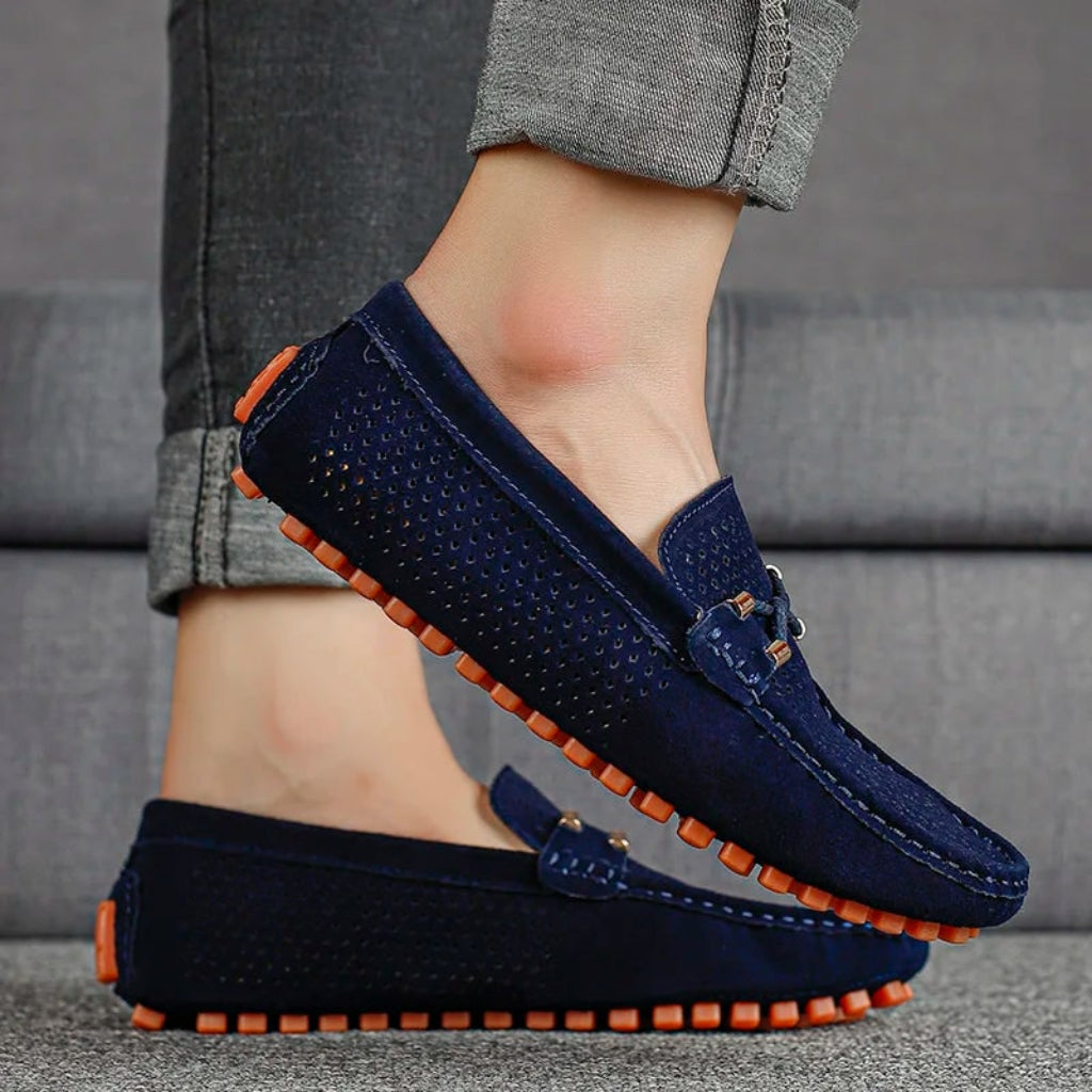 Men's Perforated Loafers Driving | Slip-On - Image 4