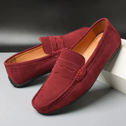 Men's Suede Casual Loafers | Slip-On - Image 1