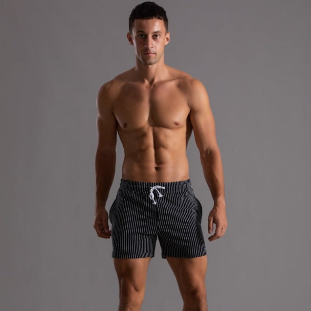 Men's Swim Activewear Stretch Shorts | Workout Shorts - Image 14