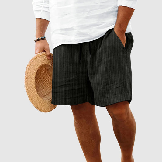 Men's Swim Short Striped Casual | Drawstring - Image 1