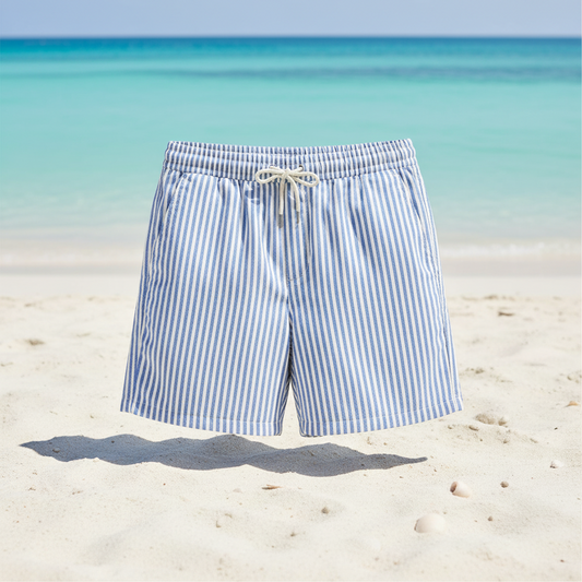 Men's Swim Shorts Summer Striped | Casual Shorts - Image 1