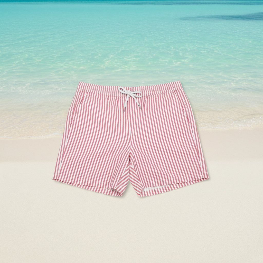 Men's Swim Shorts Summer Striped | Casual Shorts - Image 2