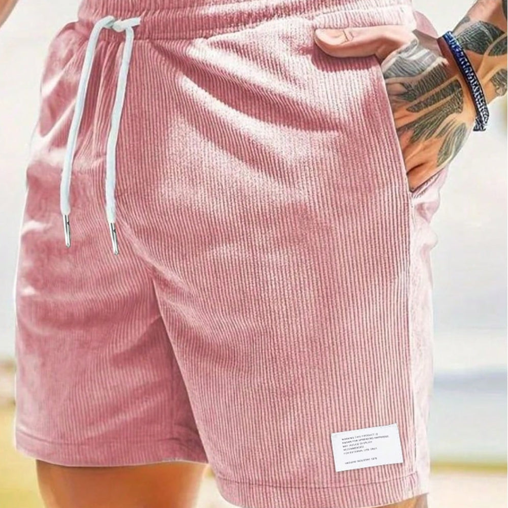 Men's Swim Summer Shorts Corduroy | Drawstring - Image 11