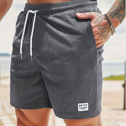 Men's Swim Summer Shorts Corduroy | Drawstring - Image 12
