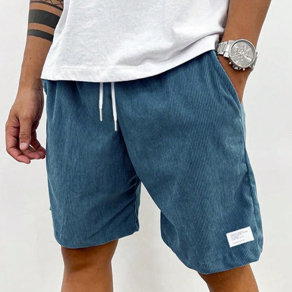 Men's Swim Summer Shorts Corduroy | Drawstring - Image 4