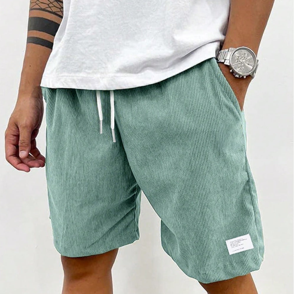 Men's Swim Summer Shorts Corduroy | Drawstring - Image 5