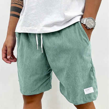 Men's Swim Summer Shorts Corduroy | Drawstring - Image 5