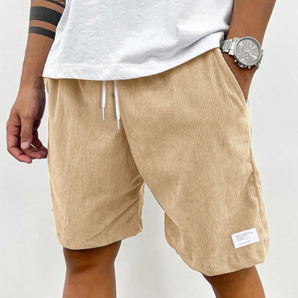 Men's Swim Summer Shorts Corduroy | Drawstring - Image 6