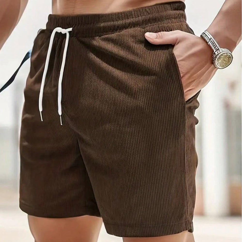 Men's Swim Summer Shorts Corduroy | Drawstring - Image 7