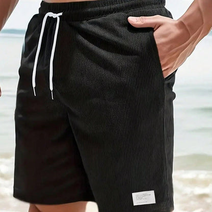 Men's Swim Summer Shorts Corduroy | Drawstring - Image 8