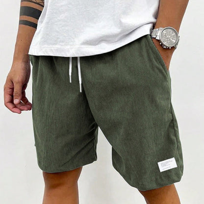 Men's Swim Summer Shorts Corduroy | Drawstring - Image 9