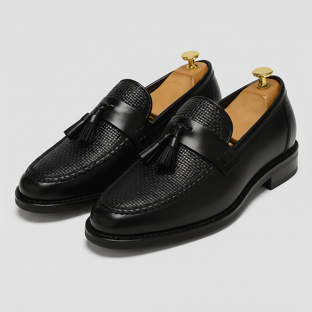 Men's Tassel Loafers Woven | Dress Loafers - Image 1