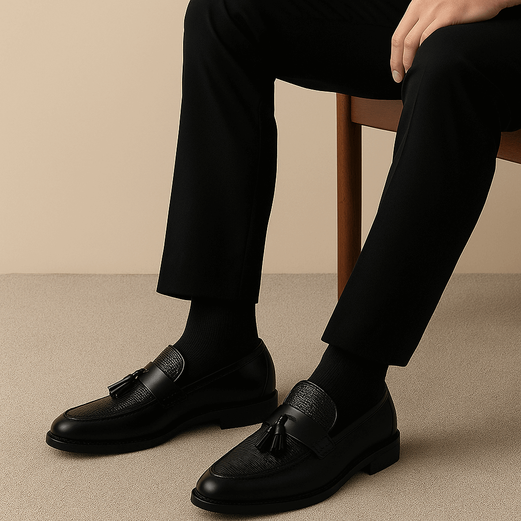 Men's Tassel Loafers Woven | Dress Loafers - Image 3