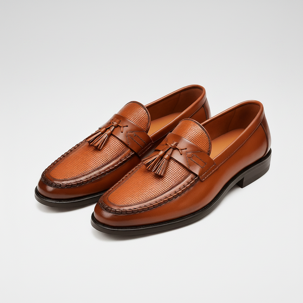 Men's Tassel Loafers Woven | Dress Loafers - Image 4