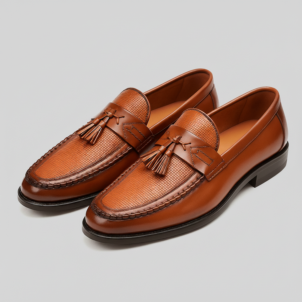 Men's Tassel Loafers Woven | Dress Loafers - Image 4