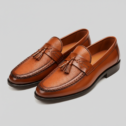 Men's Tassel Loafers Woven | Dress Loafers - Image 4