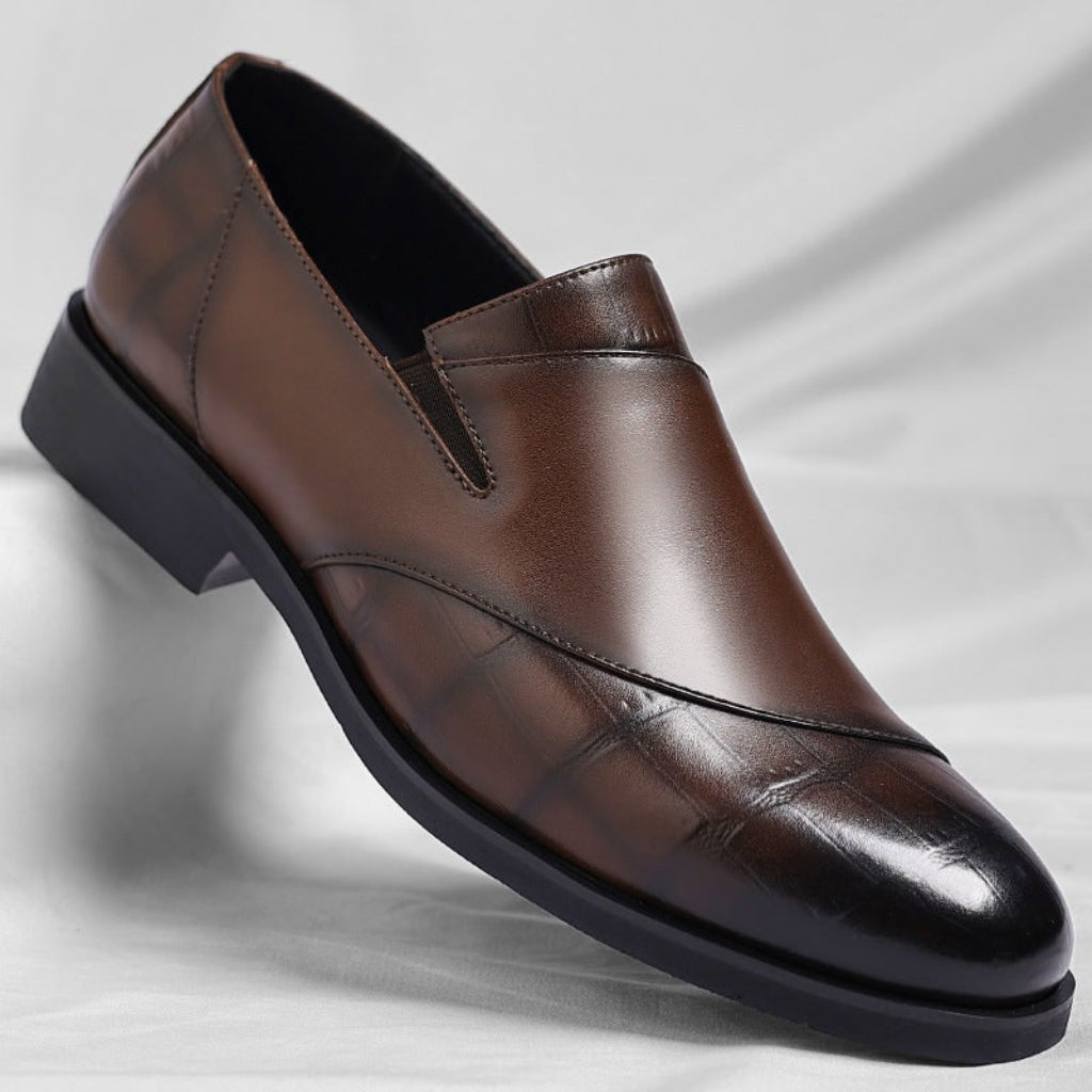 Men's Textured Casual Loafers | Dress Loafers - Image 1