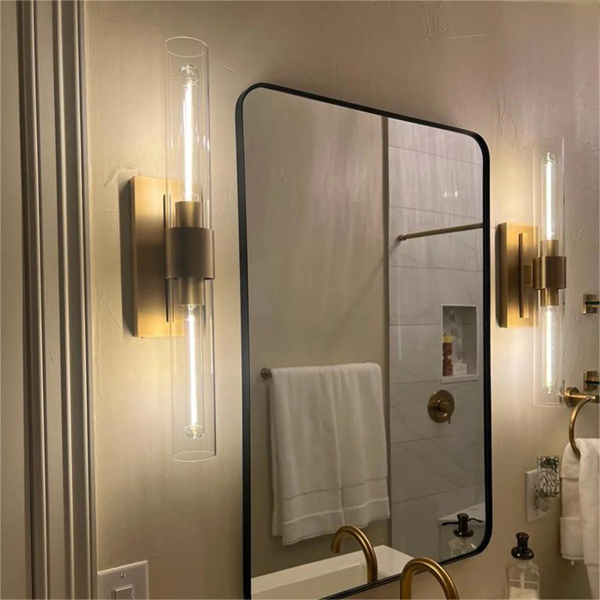 Aurora Luxe Kristallen Wandlamp 23" H