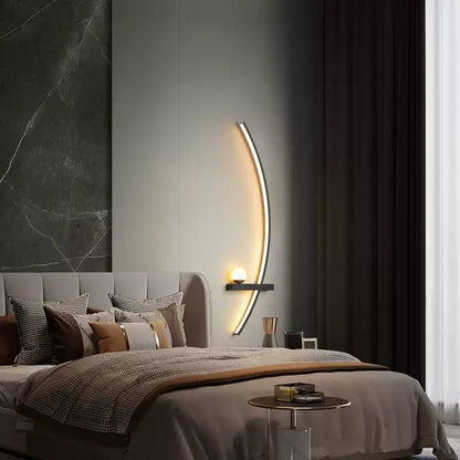 Minimalistische Arc Lineaire LED Wandlamp