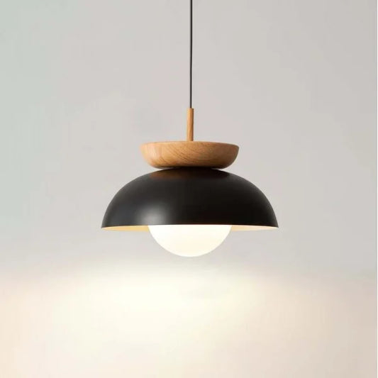 Nordic Japanse Glazen bol Halfhout Hanglamp