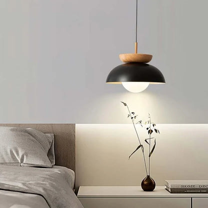 Nordic Japanse Glazen bol Halfhout Hanglamp