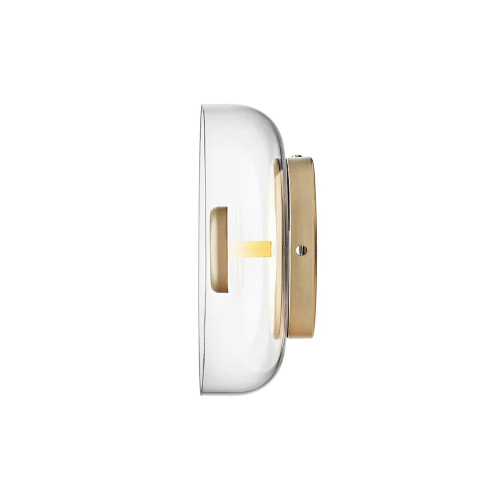 Moderne Duidelijk Ronde LED Glazen Wandlamp