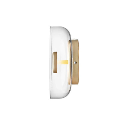 Moderne Duidelijk Ronde LED Glazen Wandlamp