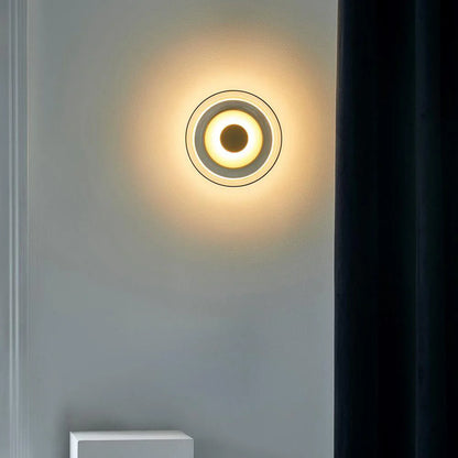 Moderne Duidelijk Ronde LED Glazen Wandlamp