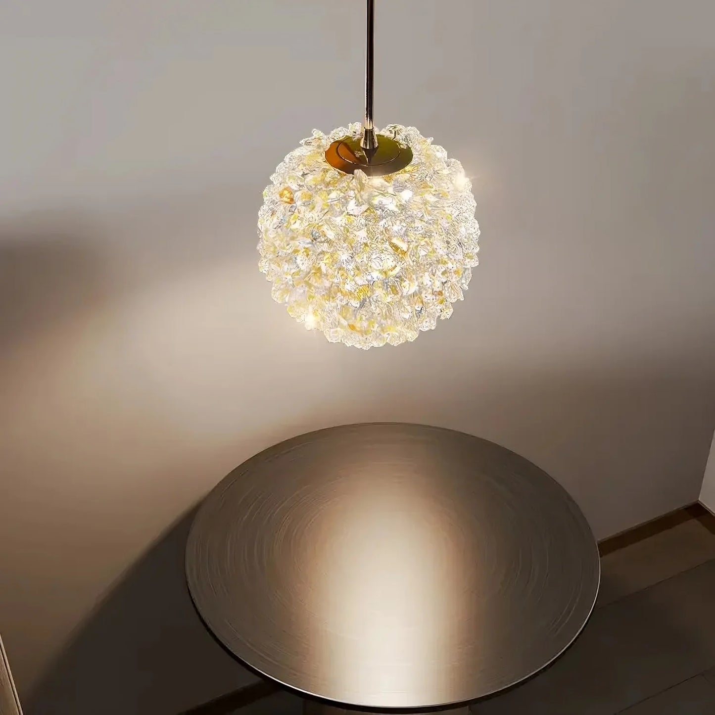 Moderne Goude Kristallen Bol Hanglamp