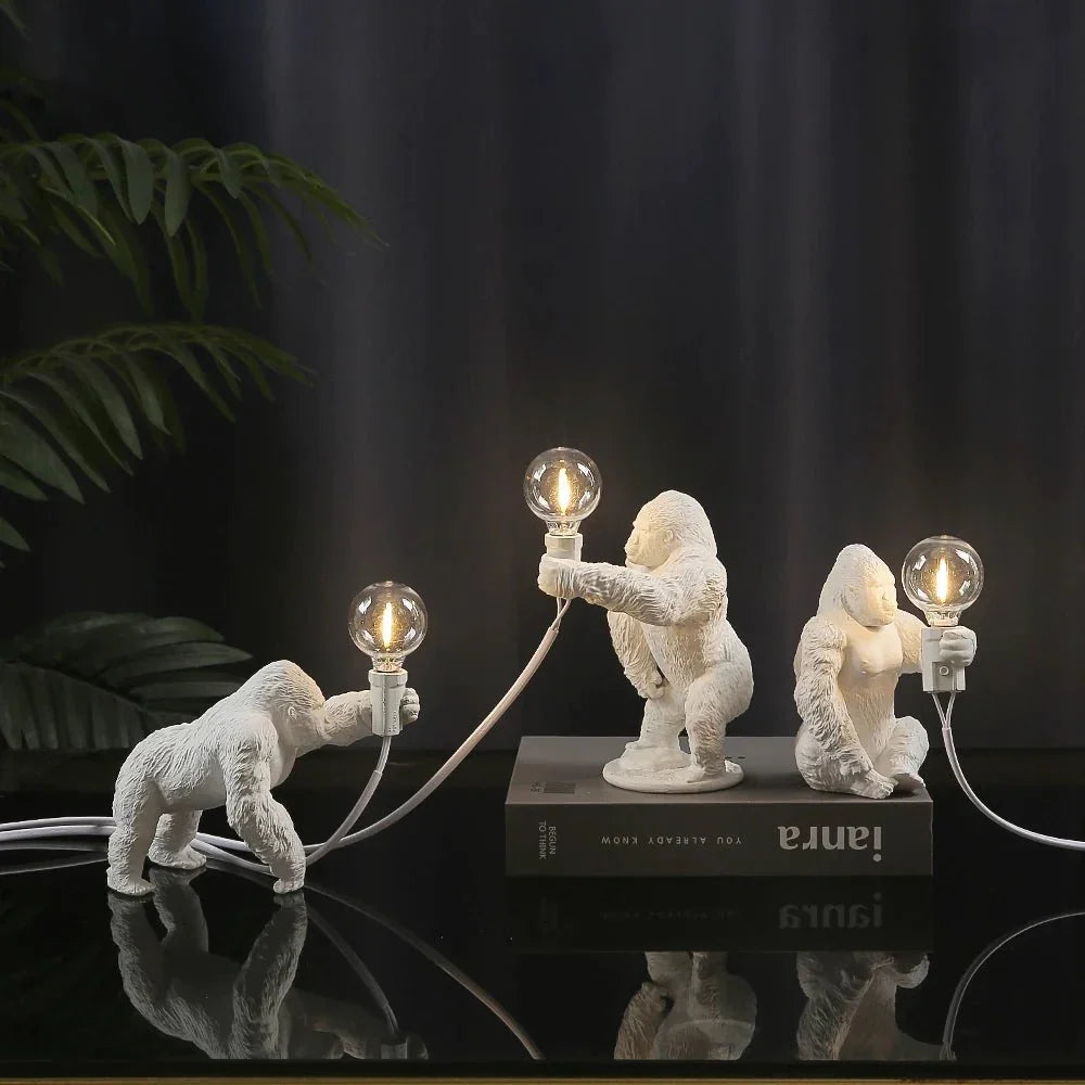 Moderne Gorilla  Hars Nachtlampje Tafellamp