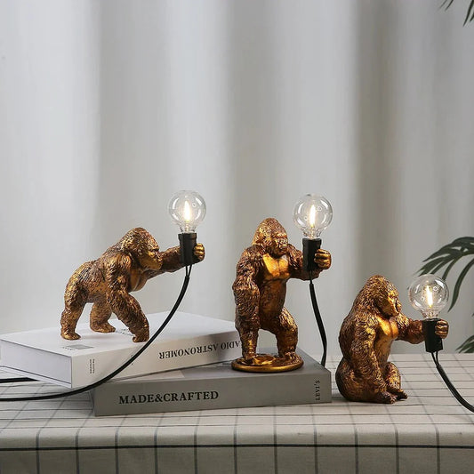 Moderne Gorilla  Hars Nachtlampje Tafellamp