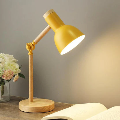 Moderne Scandinavische Houten Bureaulamp