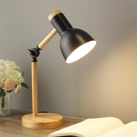 Moderne Scandinavische Houten Bureaulamp