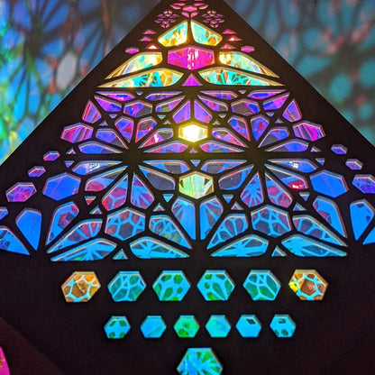 Houten Holle LED Nachtlampje Projector