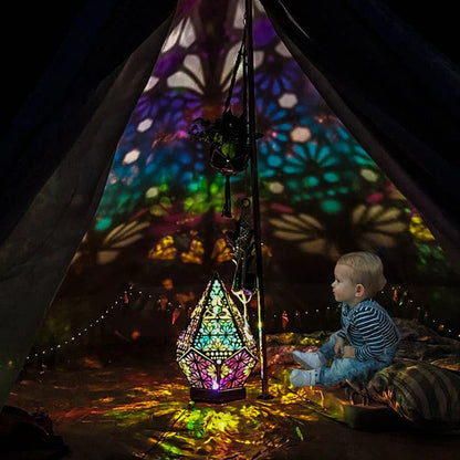 Houten Holle LED Nachtlampje Projector