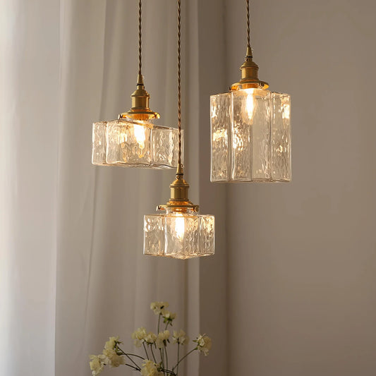 Moderne Retro LED Glazen Hanglamp
