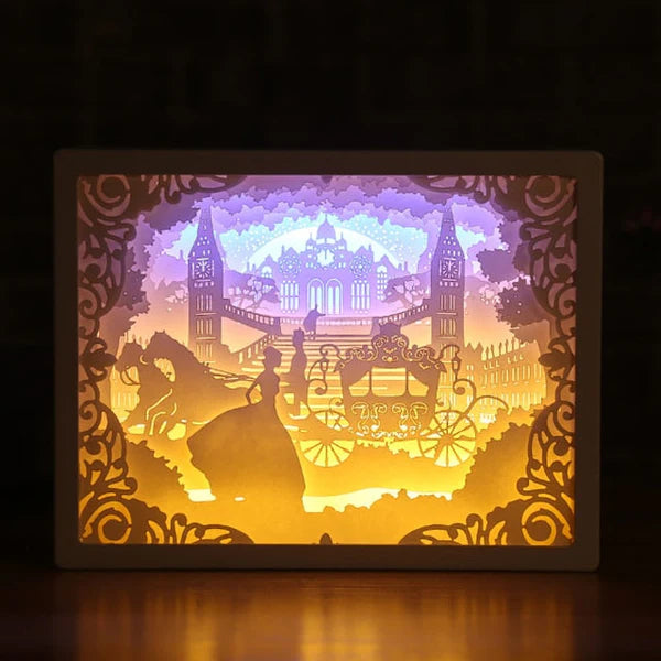 Creatieve 3D Papieren Doos LED Nachtlampje