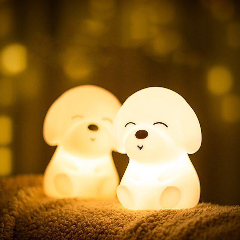Kleurrijk & Oplaadbaar Zacht Hond LED Nachtlamp