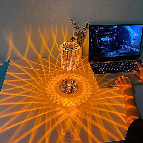 Kristallen luxe Diamond Touch Tafellamp