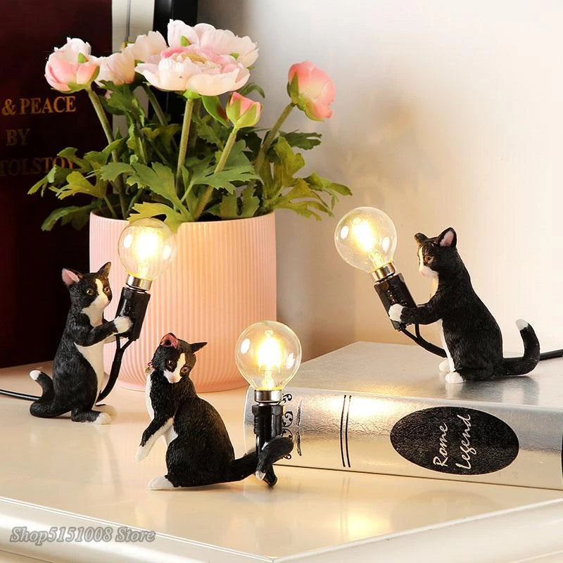 Decoratieve Kat TafelLamp–Speels en Sfeervol Licht