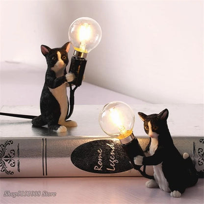 Decoratieve Kat TafelLamp–Speels en Sfeervol Licht
