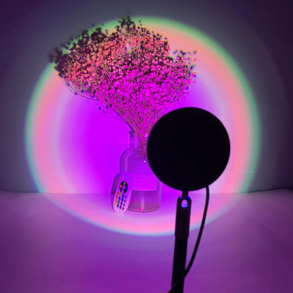 Slimme Bluetooth-Zonondergang LED Regenboog Projectorlamp