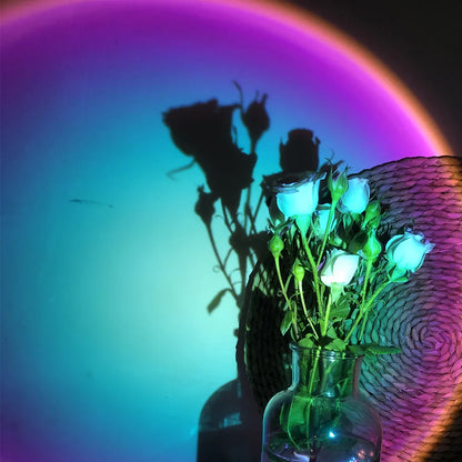 Slimme Bluetooth-Zonondergang LED Regenboog Projectorlamp