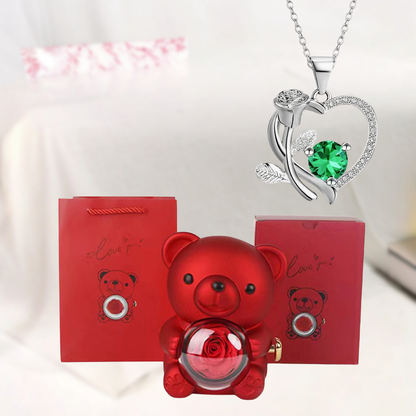 Hanger Teddybeer Hartvormig Sieraden Geschenk Decoratief